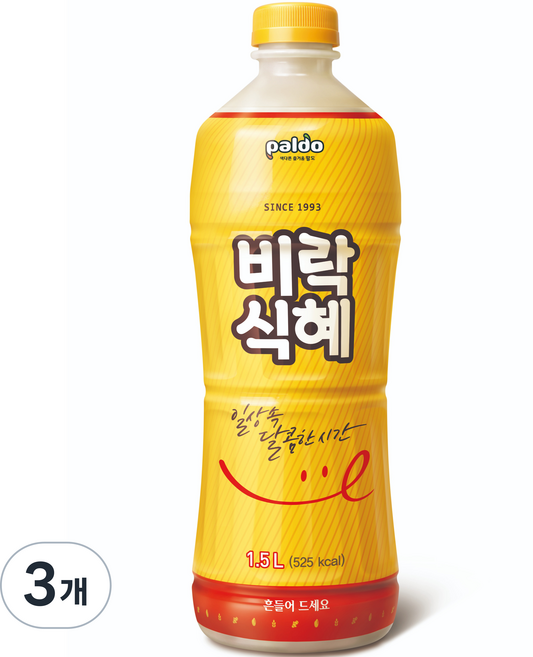 팔도 비락식혜, 1.5L, 3개