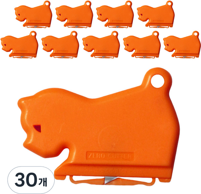 제로커터 강아지 스크랩 안전 커터, 레드, 30개