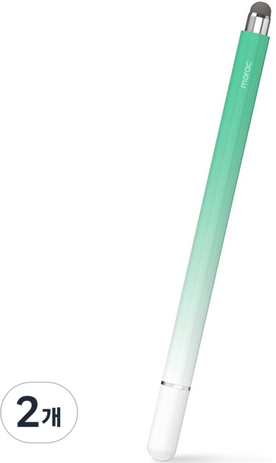 모락 에필로그 정전식 초미세 터치펜 MR-TP-04, 애플민트, 2개