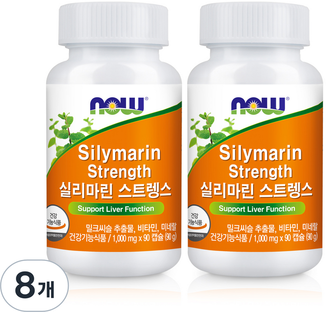 나우푸드 실리마린 스트렝스, 90정, 8개