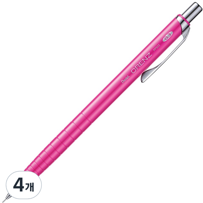 펜텔 오렌즈 샤프 핑크 XPP503-PX, 4개, 0.3mm