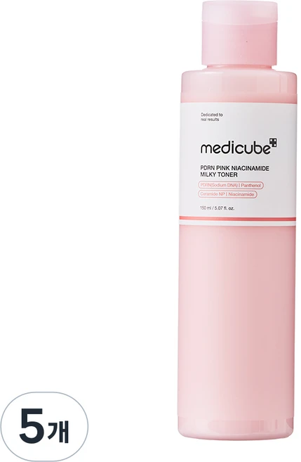 메디큐브 PDRN 나이아신아마이드 밀키 토너, 5개, 150ml - 쿠팡