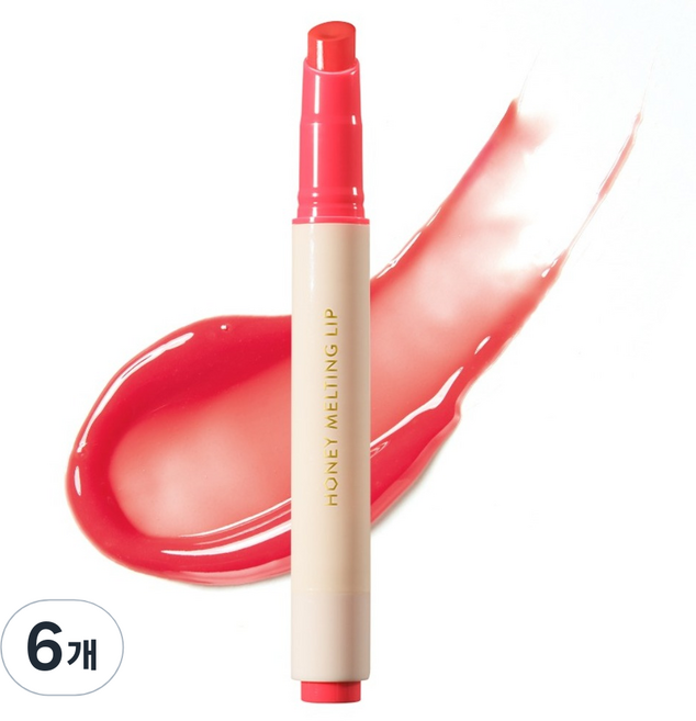 네이처리퍼블릭 허니 멜팅 립, 10 쫀득복숭아, 6개