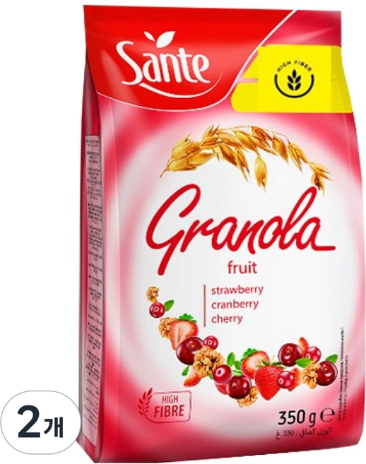 Sante 水果格蘭諾拉, 350g, 2個