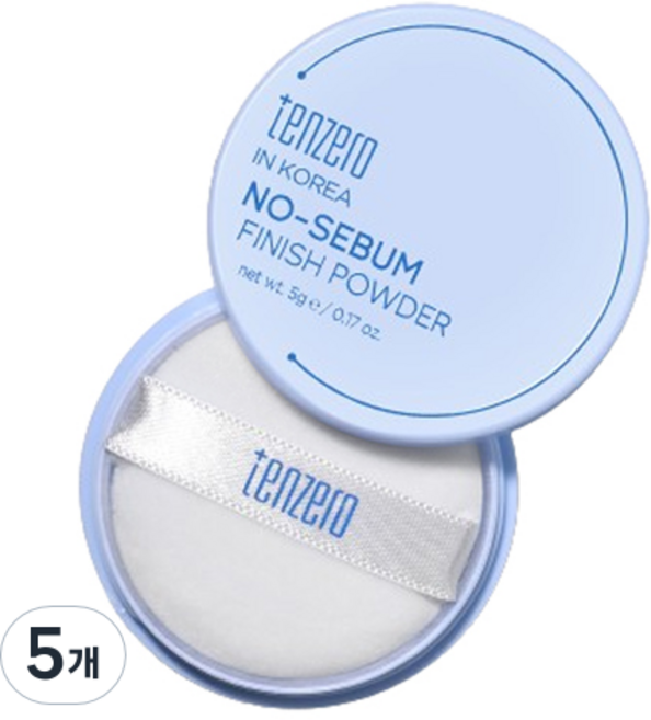 TENZERO 노세범 피니쉬 파우더 5g, 5개