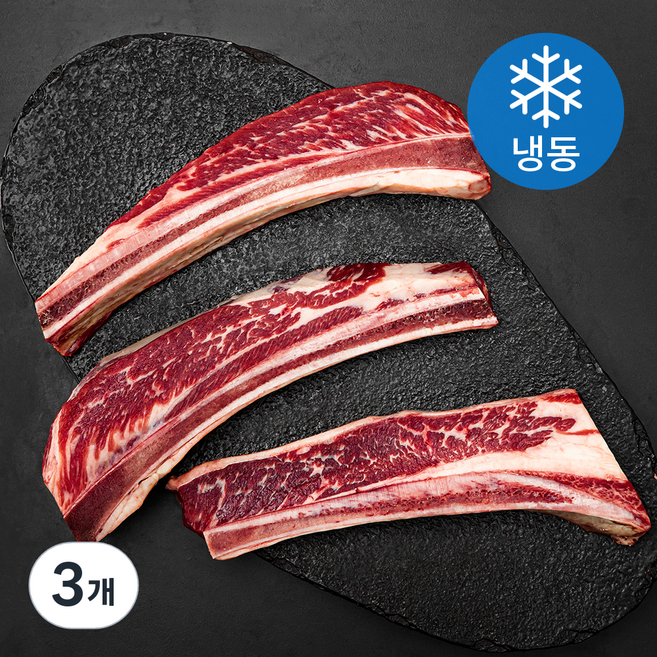 데일리이츠 MAUM 미국산 우대꽃갈비 초이스 구이용 (냉동), 1kg, 3개