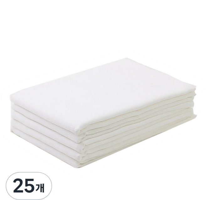 베이비베어 웰빙 사각 천 기저귀, 무지, 25개