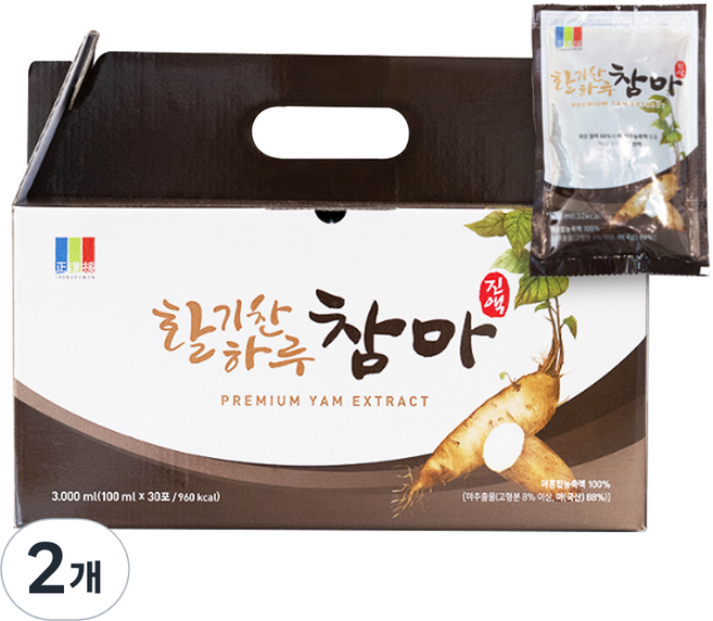 활기찬하루 참마 진액, 100ml, 30개입, 2개