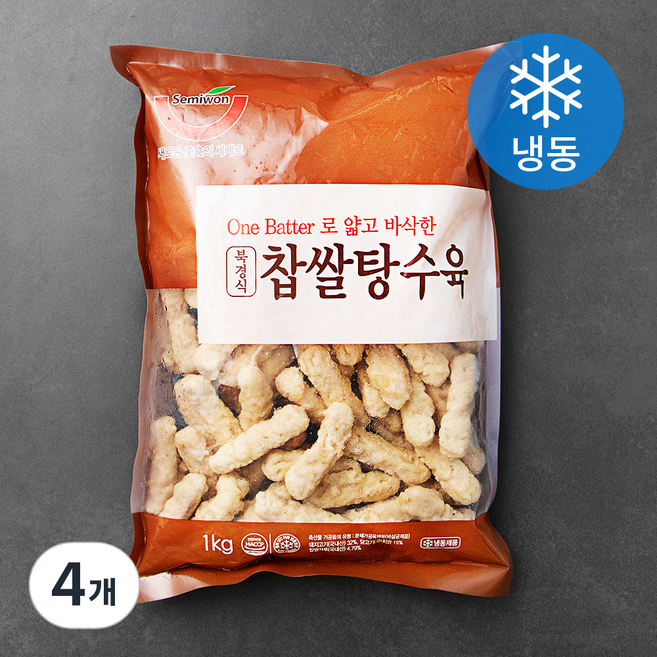 세미원 북경식 찹쌀탕수육 (냉동), 1kg, 4개