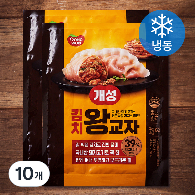 동원 개성 김치왕교자 (냉동), 494g, 10개