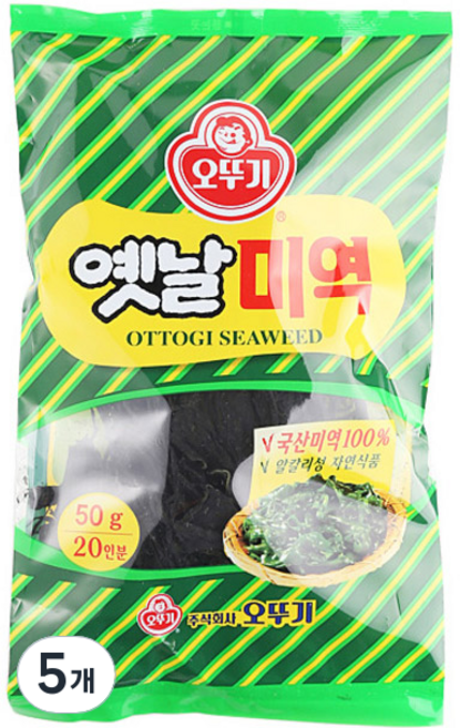 오뚜기 옛날 미역, 50g, 5개