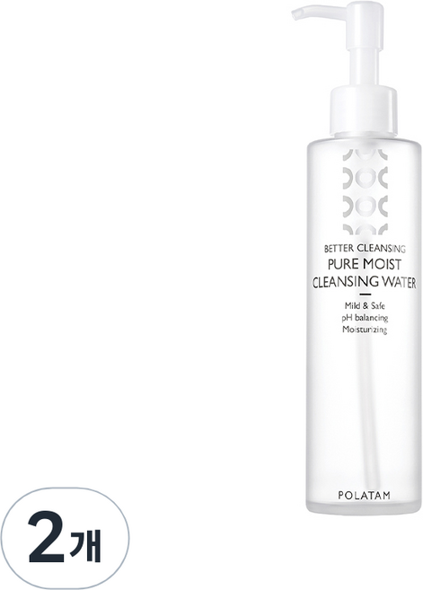 폴라탐 퓨어 모이스트 클렌징 워터, 200ml, 2개