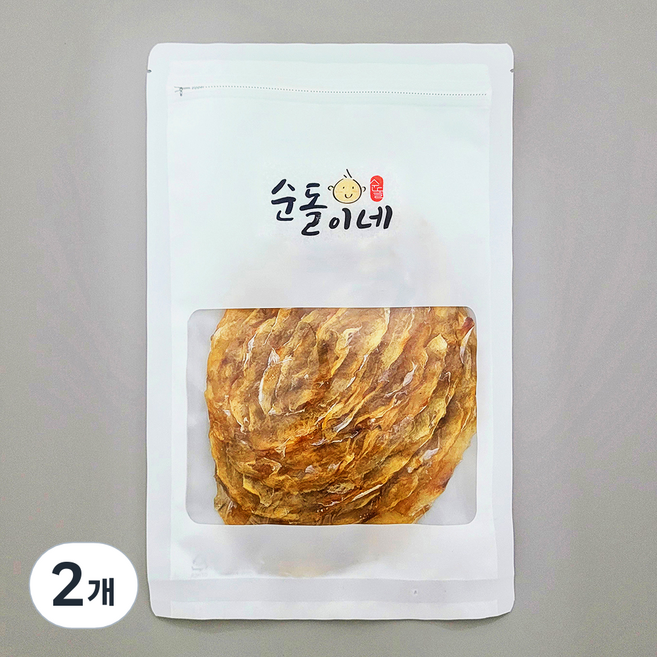 순돌이네 두꺼운 두툼 쥐포, 2개, 300g
