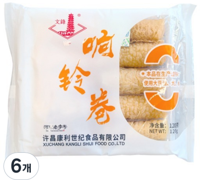 문봉 두유피 튀김, 120g, 6개