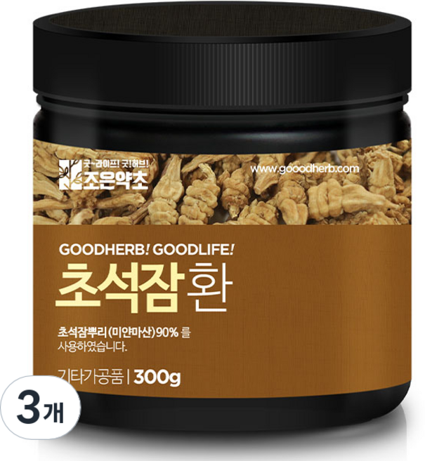 조은약초 프리미엄 초석잠환, 3개, 300g