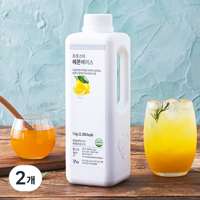 프룻스타 레몬 베이스, 1kg, 2개