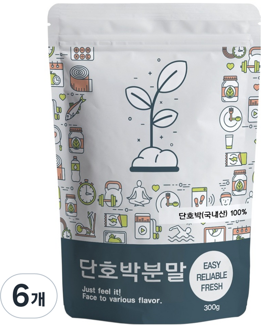 푸른빈 단호박 분말, 300g, 6개