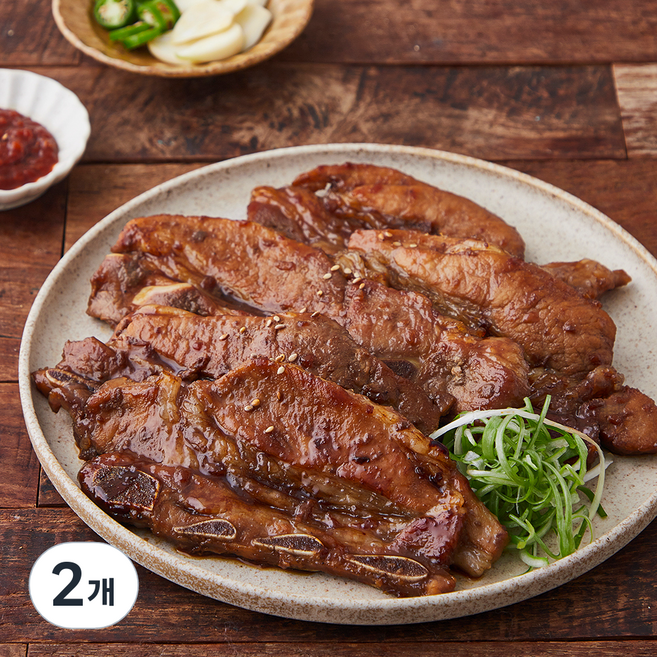 고급진 한돈 양념LA갈비 (냉장), 1kg, 2개