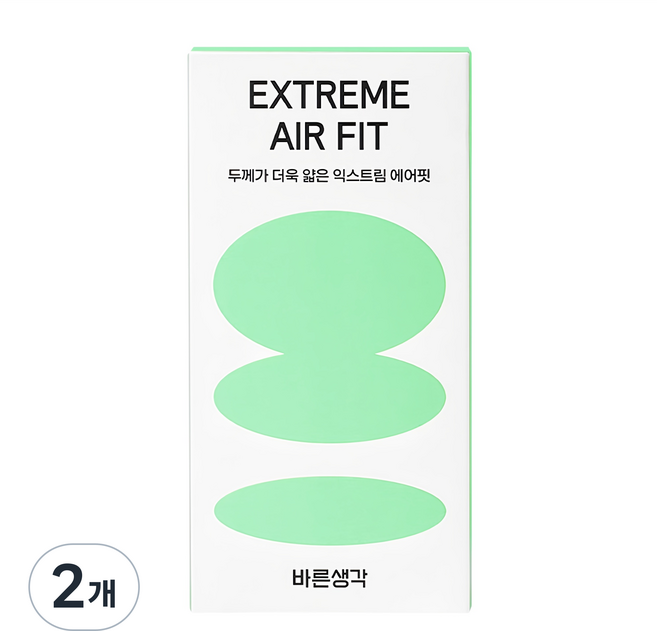 바른생각 익스트림 에어핏 초박형 콘돔, 10개입, 2개