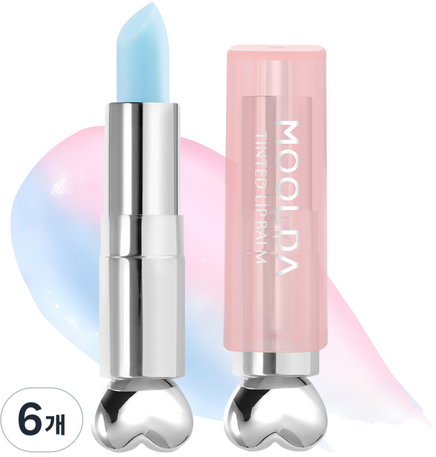 물다 틴티드 립 밤, 6개, 3g, LB03 청명한밤