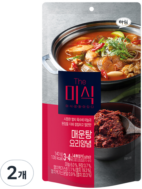더미식 매운탕 양념, 140g, 2개
