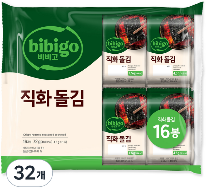 CJ bibigo 直火巖海苔, 32個