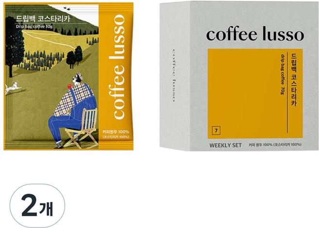 커피루소 코스타리카 드립백, 10g, 2개, 7개입