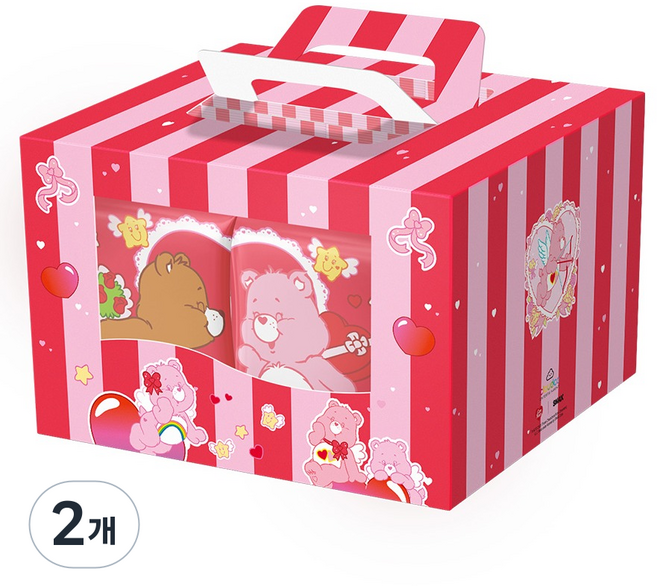 스낵스 케어베어 스윗롤솜사탕 16p, 64g, 2개