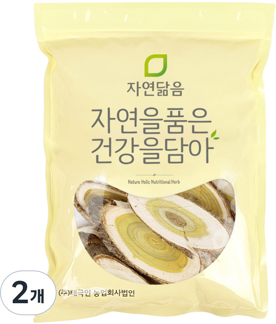자연닮음 국내산 참옻나무 슬라이스, 1kg, 2개