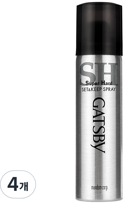 갸스비 셋&킵 스프레이 슈퍼하드 핸디, 67ml, 4개
