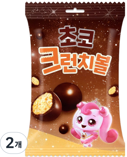 캐치티니핑 프린세스 초코 크런치볼, 2개, 40g