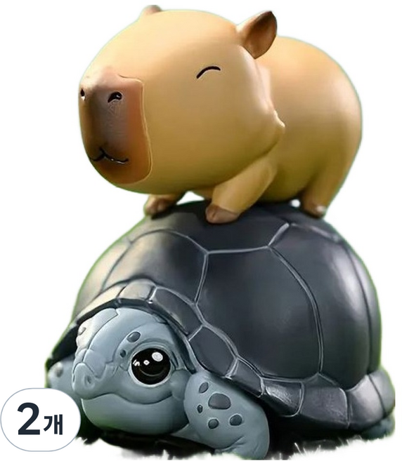 MS Corporation Cutiebara 水豚扭蛋公仔 隨機出貨, 2個