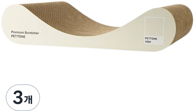 펫톤 고양이 빅사이즈 소파형 스크래쳐, 크림, 3개