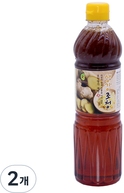 오가웰 예청 생강 조청, 1.3kg, 2개