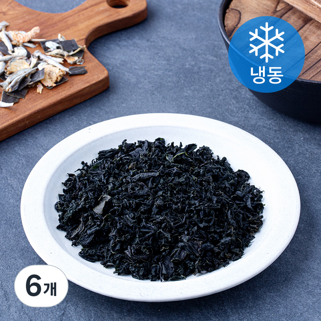 사랑해어 자른 미역 (냉동), 6개, 50g