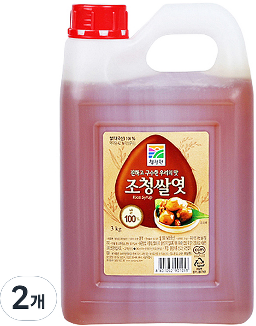 청정원 조청쌀엿, 3kg, 2개