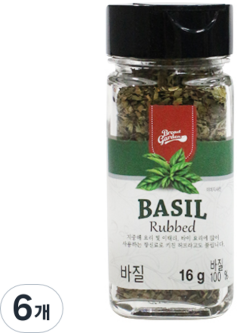 브레드가든 바질, 16g, 6개