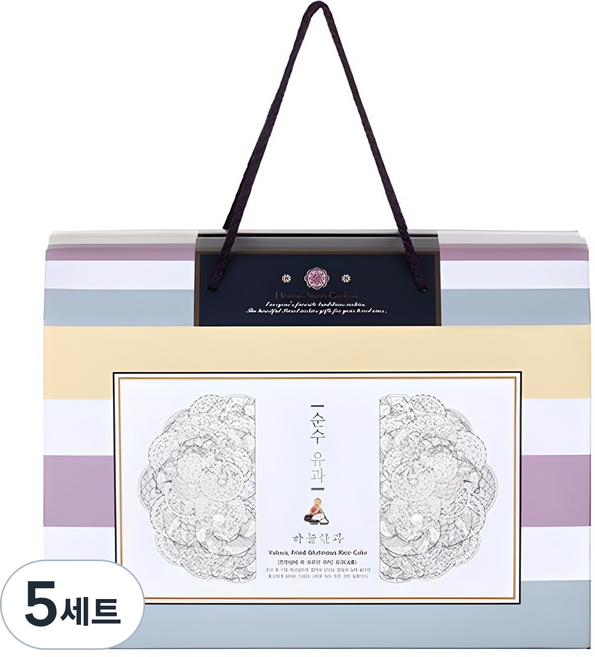 하늘한과 순수유과 4종 세트, 600g, 5세트