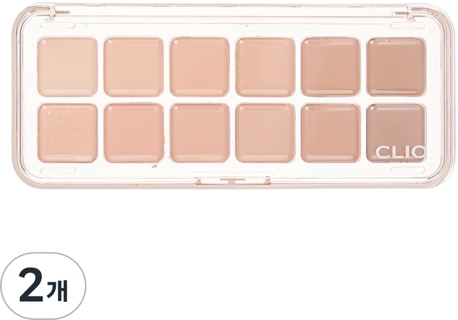 클리오 프로 아이섀도 팔레트 에어, 08 라떼는선임, 2개 - 쿠팡