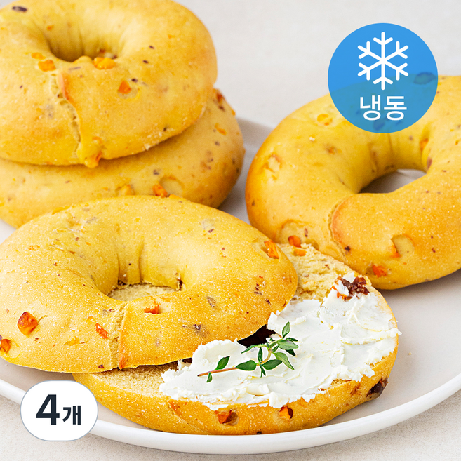 야미요밀 정성가득 채식 단호박 쌀베이글 (냉동), 110g, 4개입, 4개