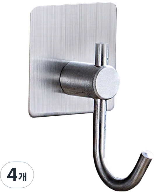 월드크린 후크 도구걸이 고리 TJ타입, 스텐, 4개