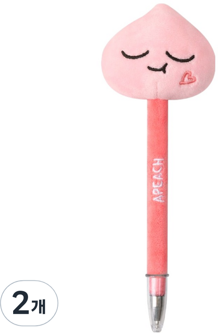 Kakao Friends 娃娃原子筆 0.5mm, Apeach, 2個