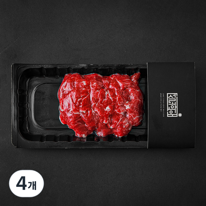 설화우 한우 제비추리 1++등급 (냉장), 200g, 4개