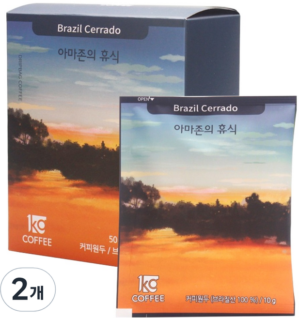 일킬로커피 아마존의 휴식 드립백 커피, 10g, 5개입, 2개