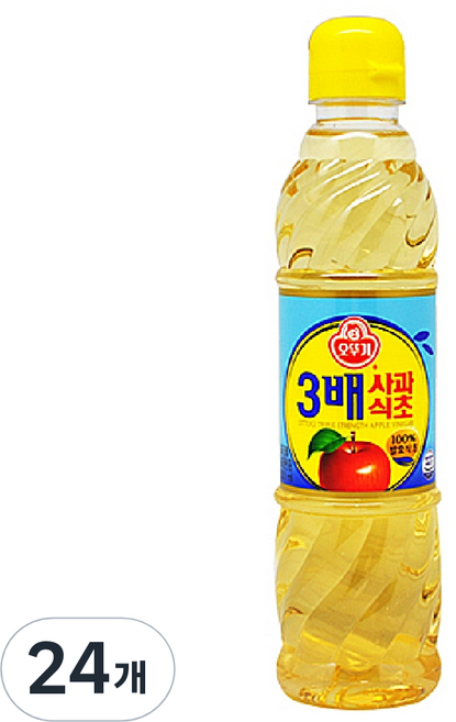 오뚜기 3배 사과식초, 500ml, 24개