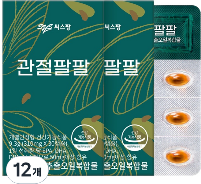 씨스팡 관절팔팔 9.3g, 30정, 12개