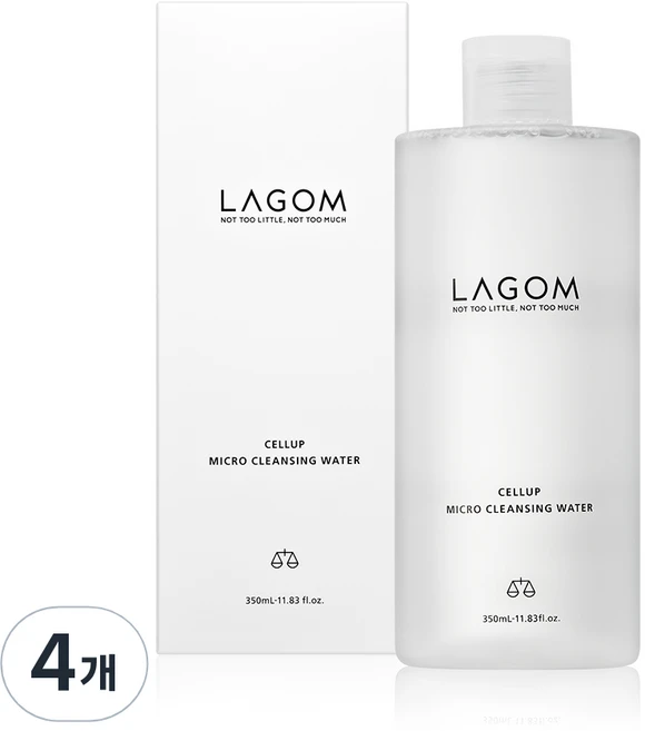 라곰 셀럽 마이크로 클렌징 워터, 4개, 350ml - 쿠팡
