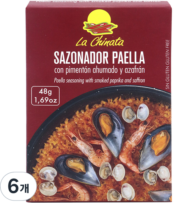 라치나타 빠에야 시즈닝 4p, 48g, 6개