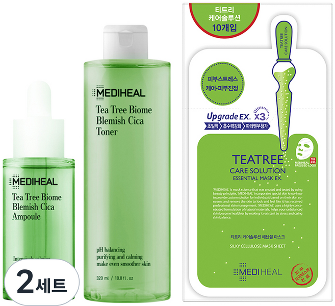 메디힐 티트리 앰플 50ml + 토너 320ml + 마스크팩 24ml x 10p 기획세트, 2세트