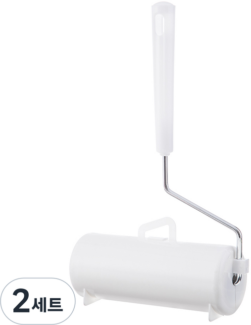코멧 사선컷팅 일반형 테이프 클리너 핸들 + 거치대 + 리필 1개 (16cm x 12m), 2세트